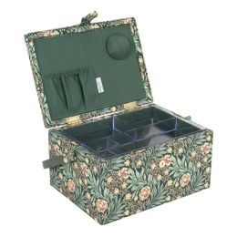 William Morris Inspired - Green | Sewing Box - Medium