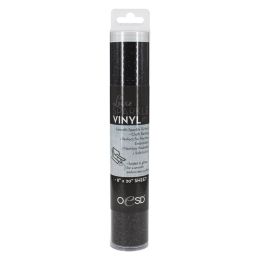 OESD Luxe Sparkle Vinyl Fabric, 8" x 20" | Black