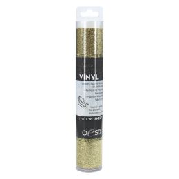 OESD Luxe Sparkle Vinyl Fabric, 8" x 20" | Gold