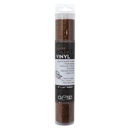 OESD Luxe Sparkle Vinyl Fabric, 8" x 20" | Rust