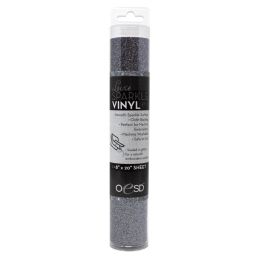 OESD Luxe Sparkle Vinyl Fabric, 8" x 20" | Steel Gray