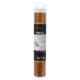 OESD Luxe Sparkle Vinyl Fabric, 8" x 20" | Orange