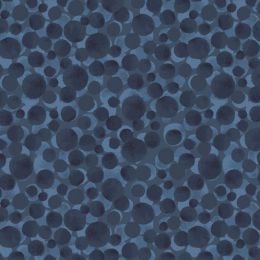 Lewis & Irene Bumbleberries Fabric | Dark Blue