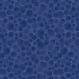 Lewis & Irene Bumbleberries Fabric | Deep Seas blue