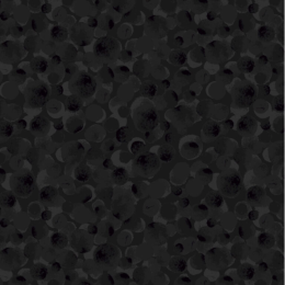 Bumbleberries Flannel Fabric | Black