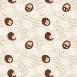 Christmas In Bluebell Wood Lewis & Irene | Snowflake Hedgehog Cream