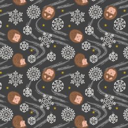Christmas In Bluebell Wood Lewis & Irene | Snowflake Hedgehog Christmas Green