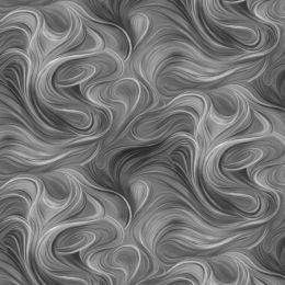 Extra Wide Fabric | Swirls Grey