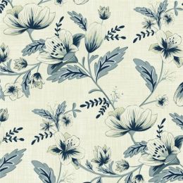 Extra Wide Fabric | Floral Cream