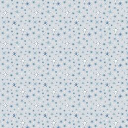 A Winters Moon Lewis & Irene Fabric | Twinkling Stars Light Silver