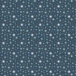 A Winters Moon Lewis & Irene Fabric | Twinkling Stars Midnight Blue