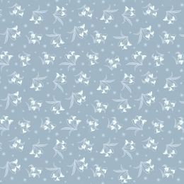 A Winters Moon Lewis & Irene Fabric | Snowdrops Warm Grey