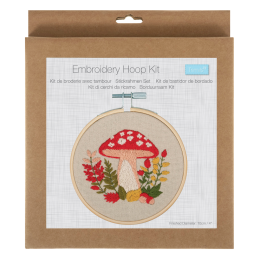 Embroidery Hoop Kits - 10cm | Woodland