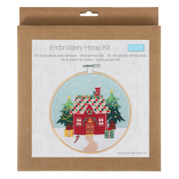 Embroidery Hoop Kits - 15cm | Christmas Cottage
