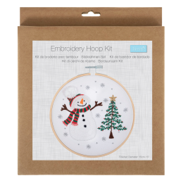Embroidery Hoop Kits - 15cm | Snowman