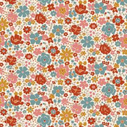 Tilda Village Life Fabric | Esther Warm Cream