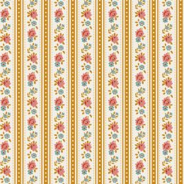 Tilda Village Life Fabric | Agnes Ochre