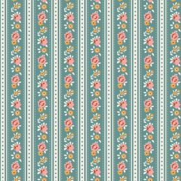 Tilda Village Life Fabric | Agnes Teal