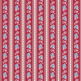Tilda Village Life Fabric | Agnes Burgundy