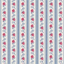 Tilda Village Life Fabric | Agnes Blue