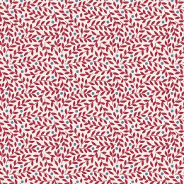 Tilda Village Life Fabric | Blender - Lillian Burgundy