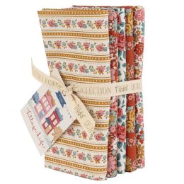 Tilda Village Life Fabric | Fat Quarter Bundle Rust/Ochre