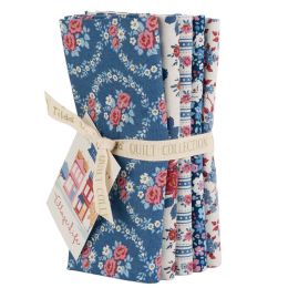 Tilda Village Life Fabric | Fat Quarter Bundle Blue