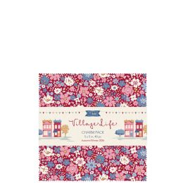 Tilda Village Life Fabric | Charm Pack, 5" Squares