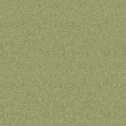Old Quercus Lewis & Irene Fabric | Sketched Oak Leaves Green