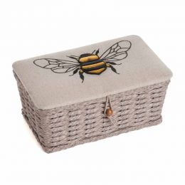Sewing Box (S): Woven Basket: Linen Bee