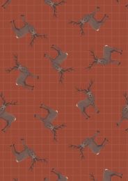 Celtic Coorie Fabric | Stag Dark Tan