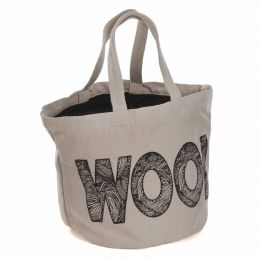 Bucket Bag: 'Wool' Logo