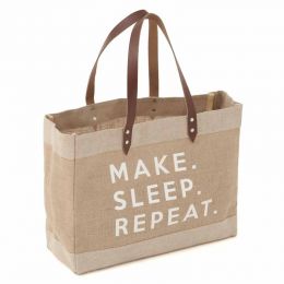 Craft Bag: Shoulder Tote (L): Make Sleep Repeat