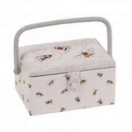 Sewing Box (M): Embroidered: Bee
