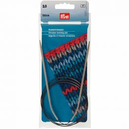 Circular Knitting Needle Aluminium, 3mm x 100cm | Prym