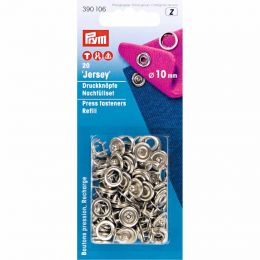 10mm Silver Jersey Ring | Press Fastener Refill for 390107