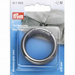 Bag Rings, 35mm Gunmetal Grey | Prym