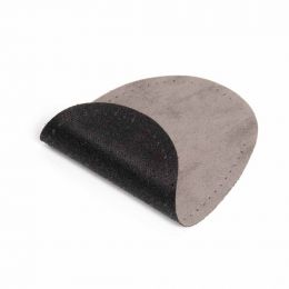 Patches - Iron On - Suede | Oval 9x13.5cm | 3x Set - Black, Grey, Blue