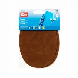 Patches - Iron On - Suede | Oval 10x14cm | Camel