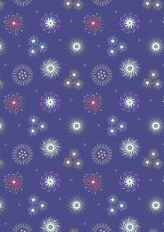 Small Things Glow Fabric | Fireworks Blue