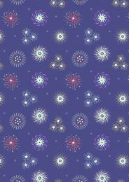 Small Things Glow Fabric | Fireworks Blue