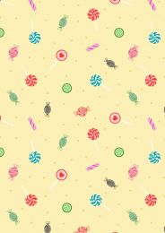 Small things Sweet Fabric | Sweets Pale Yellow