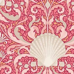Cotton Beach Tilda Fabric | Scallop Shell Coral