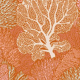Cotton Beach Tilda Fabric | Coral Reef Ginger