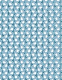 Windsong Meadow Fabric | Climbing Tulips Blue