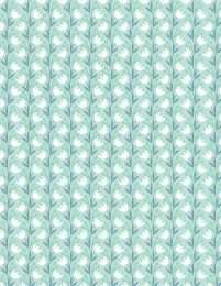 Windsong Meadow Fabric | Climbing Tulips Teal