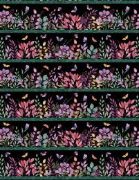 Botanical Magic Fabric | Repeating Stripe
