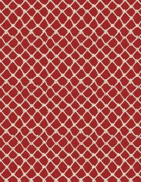 At The Helm Fabric | Rope Net Red