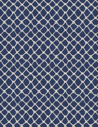 At The Helm Fabric | Rope Net Blue