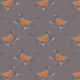 Country Life Fabric | Pheasants Earth